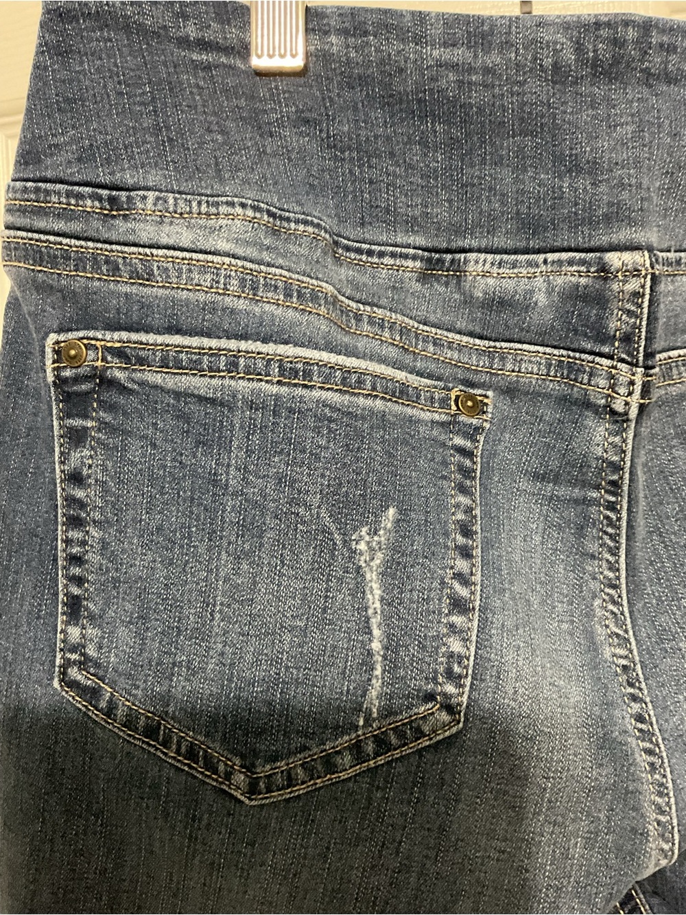 Kim Gravel pull on Stretch Mid-Rise Blue Women's Jeans - Picture 6 of 8